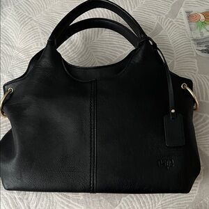 Elegant Black Leather Handbag